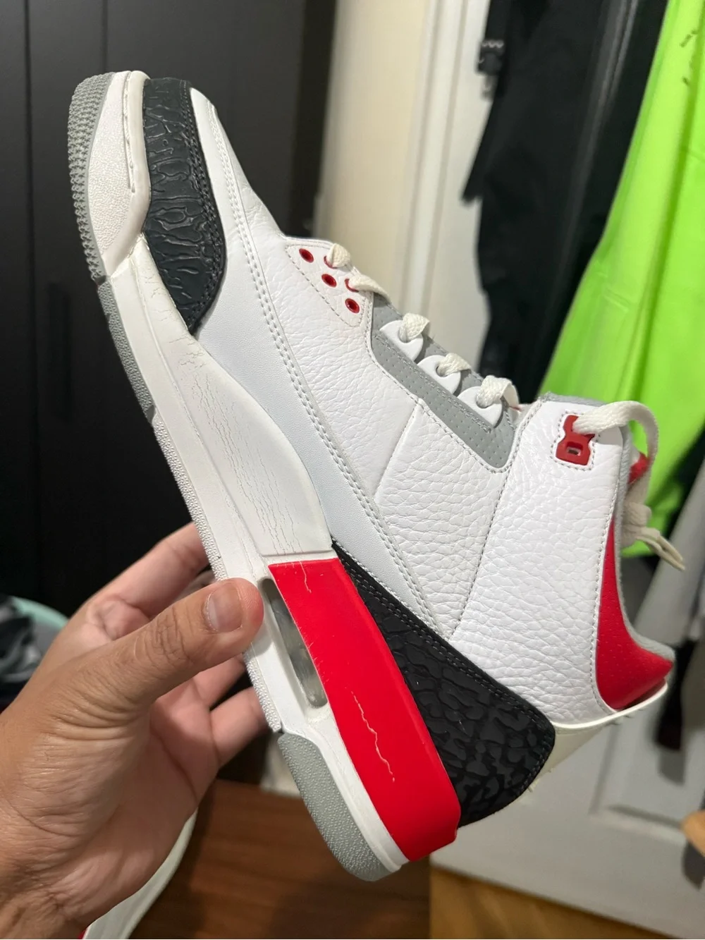 Jordan White Black Red Low-Top Sneakers